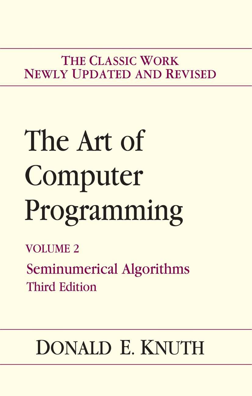 Seminumerical Algorithms