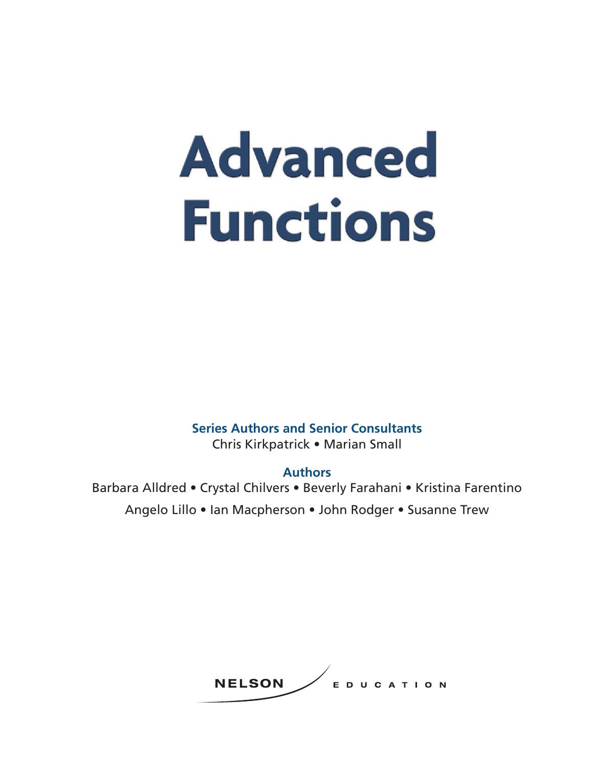 Advanced Functions