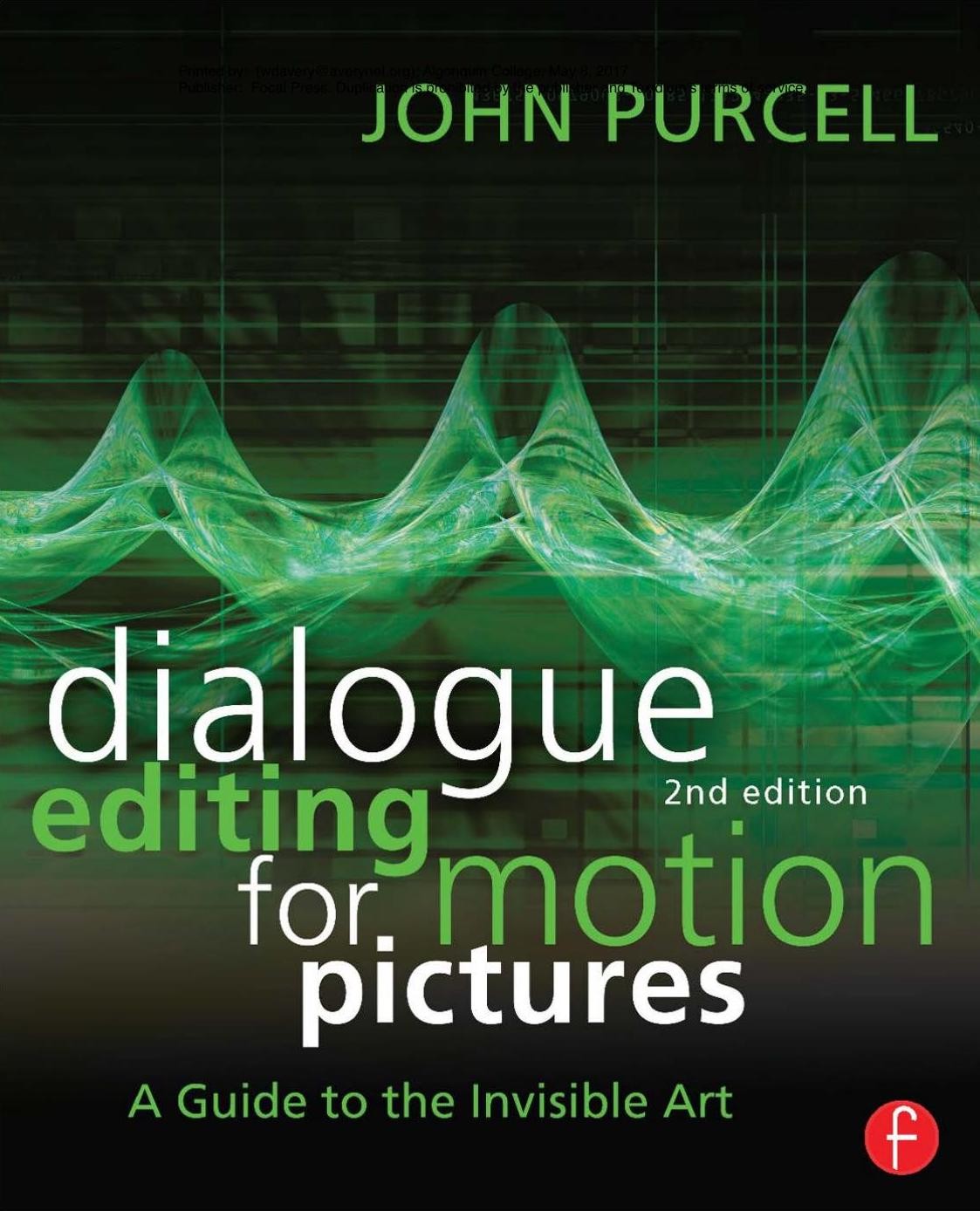 Dialogue Editing for Motion Pictures