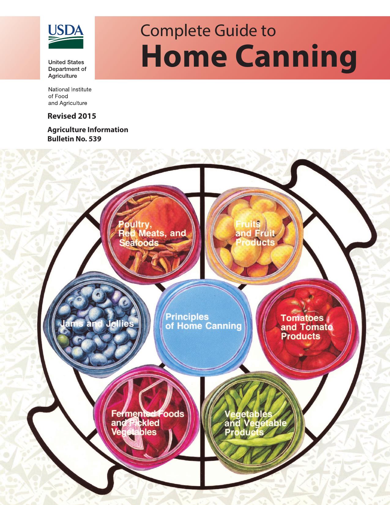 USDA Complete Guide to Home Canning